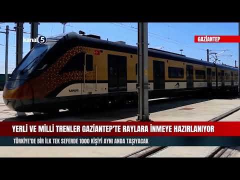 Yerli ve milli trenler Gaziantep’te raylara inmeye hazırlanıyor