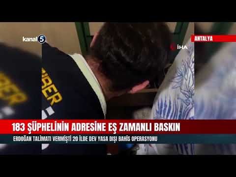 Erdoğan Talimatı Vermişti 20 İlde Dev Yasa Dışı Bahis Operasyonu