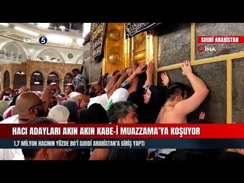Hacı Adayları Akın Akın Kabe-i Muazzama’ya Koşuyor