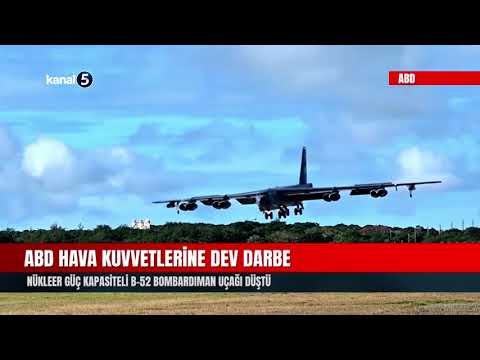 ABD Hava Kuvvetleri’ne Dev Darbe | Nükleer Güç Kapasiteli B-52 Bombardıman Uçağı Düştü