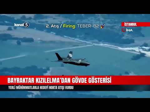 Bayraktar KIZILELMA’dan Gövde Gösterisi | Yerli Mühimmatlarla Hedefi Nokta Atışı Vurdu