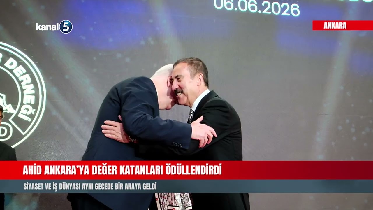 AHİD ANKARA’YA DEĞER KATANLARI ÖDÜLLENDİRDİ