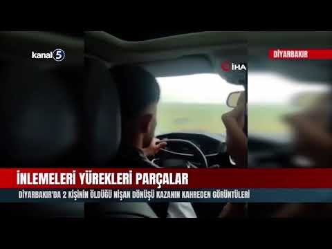 İnlemeleri yürekleri parçalar | 2 kişinin öldüğü nişan dönüşü kazanın kahreden görüntüleri