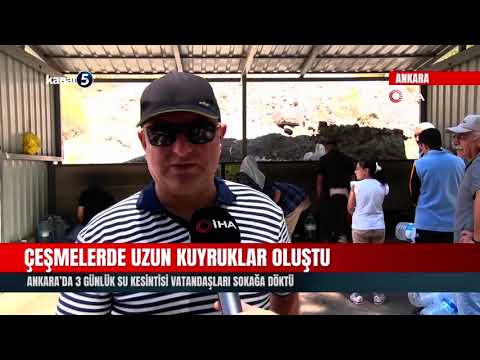 Çeşmelerde Uzun Kuyruklar Oluştu! Ankara’da 3 Günlük Su Kesintisi Vatandaşları Sokağa Döktü