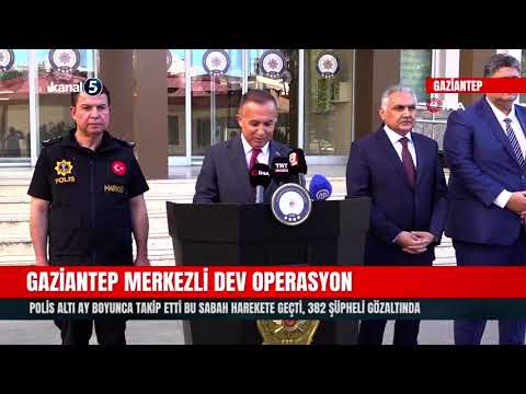Gaziantep Merkezli Dev Operasyon! 6 Ay İzlendiler Tek Gecede Yakalandılar