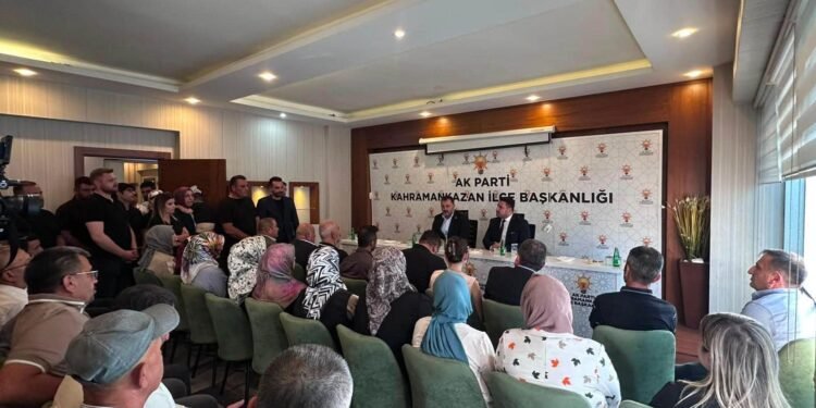 BAŞKAN ÇIRPANOĞLU’NDAN AK PARTİ KAHRAMANKAZAN TEŞKİLATI’NA ZİYARET